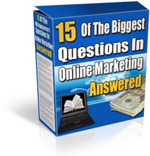Product picture 15 of the Biggest Questions in Online Marketing Answered MRR